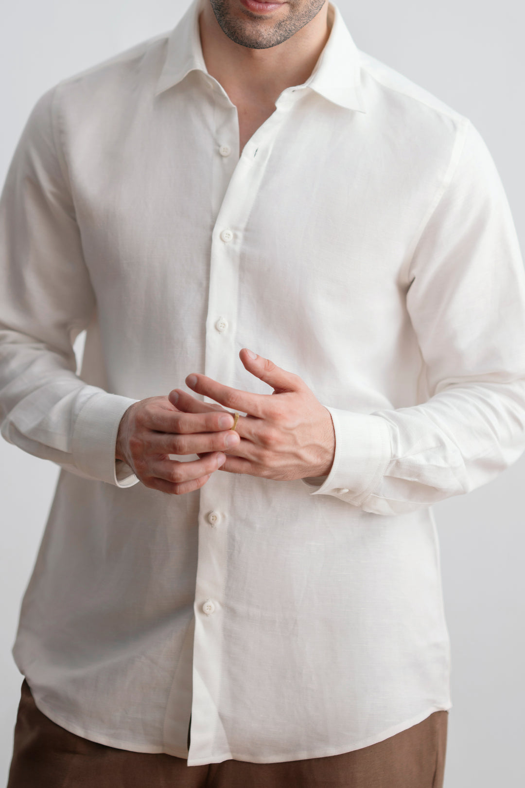 White Linen Shirt