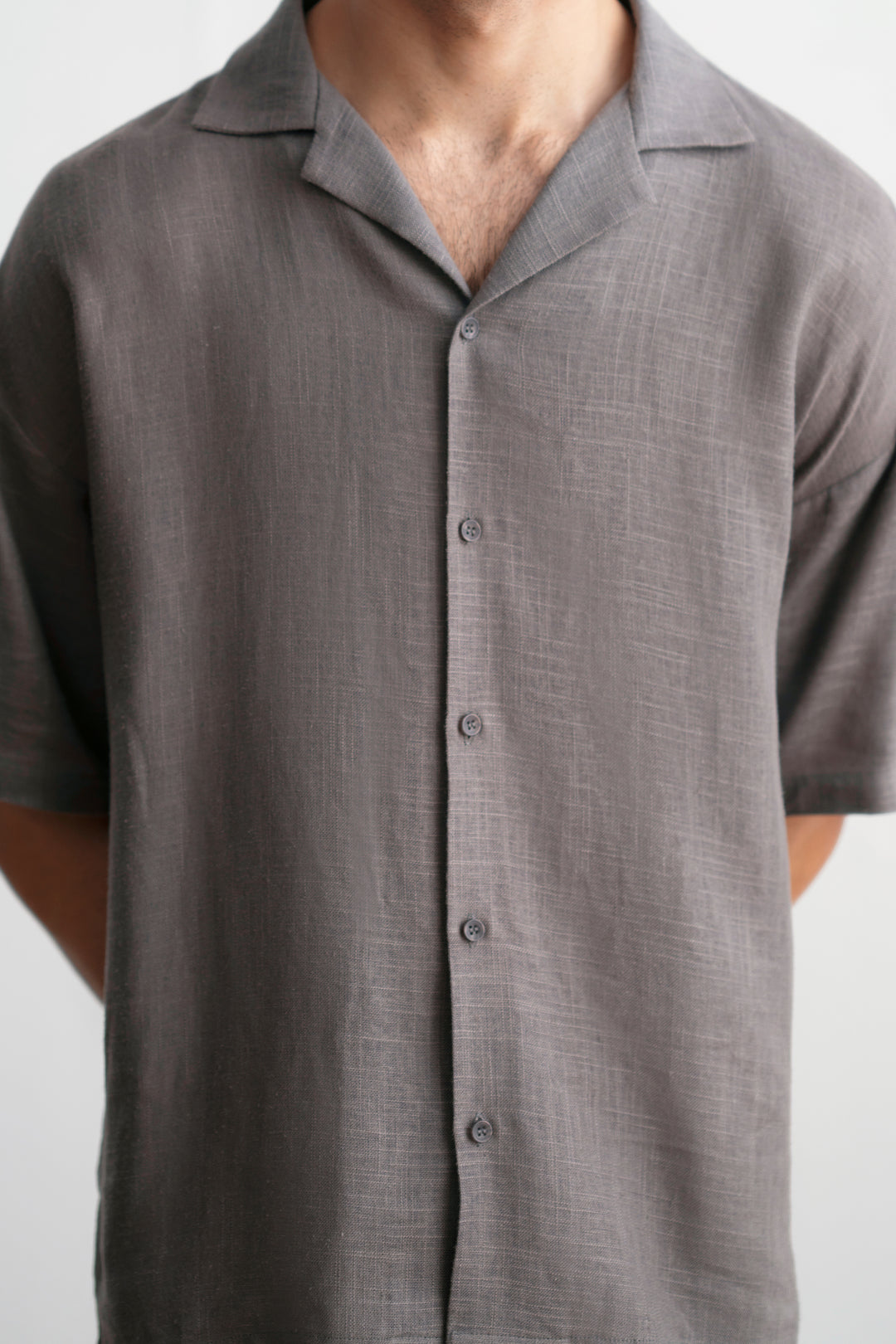 Grey Relaxed Resort Shirt