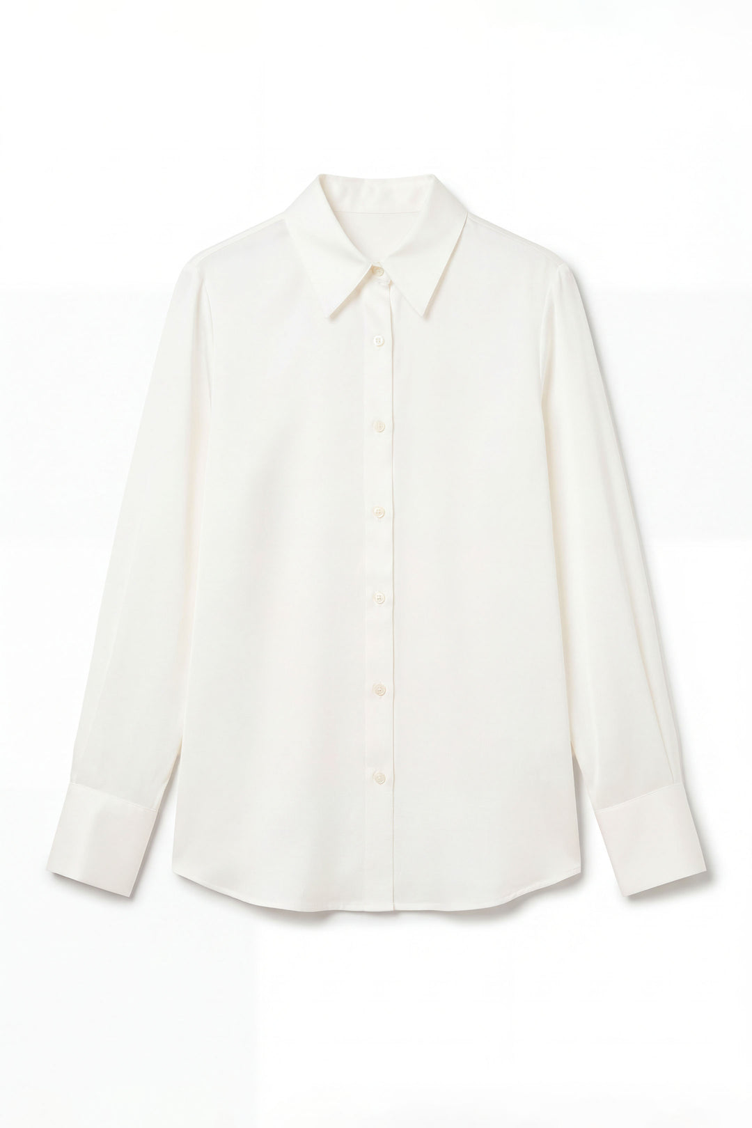 White Satin Shirt