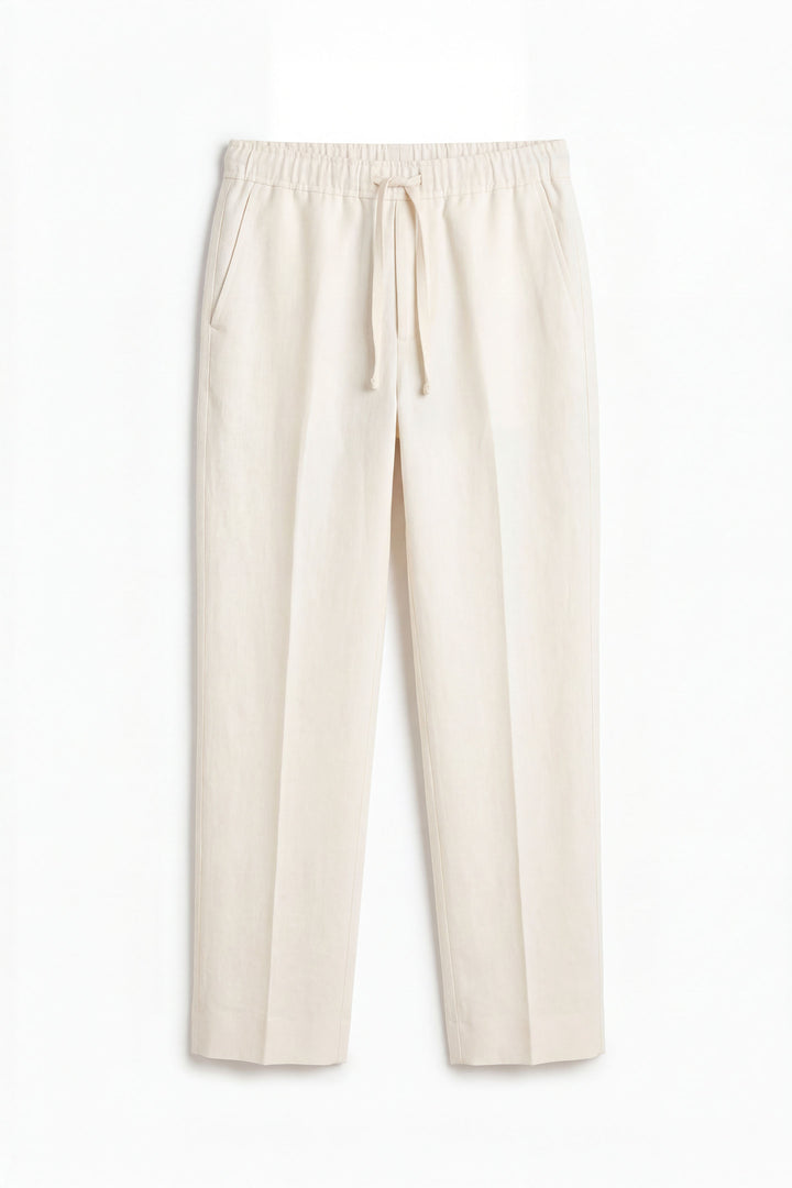 Offwhite Linen Trouser