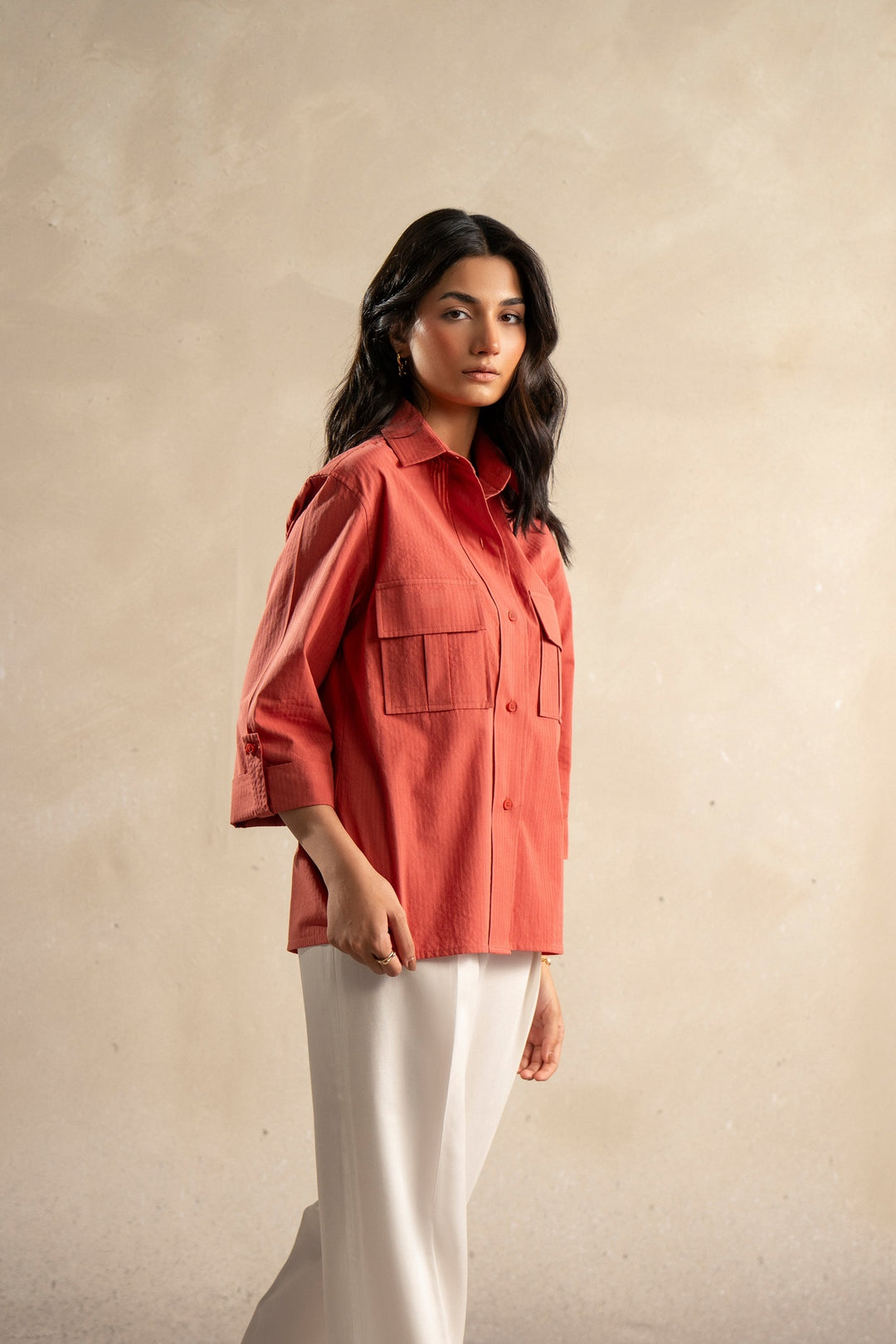 Terracotta Two Pocket Shirt