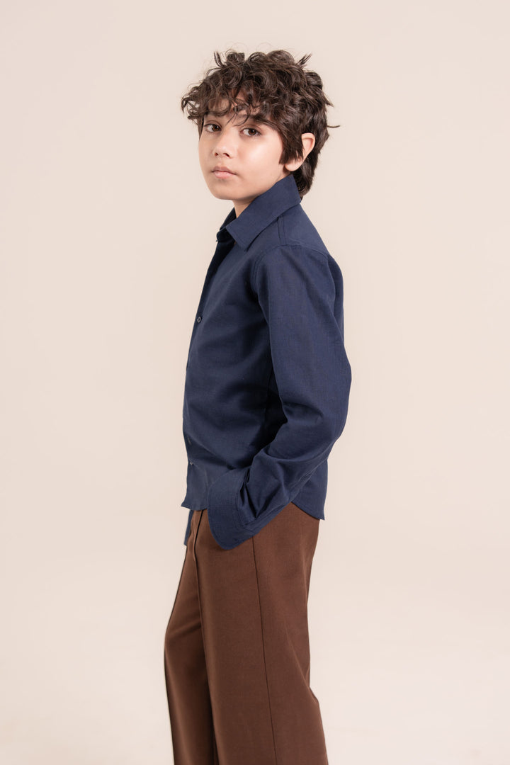 Brown Straight Fit Trouser