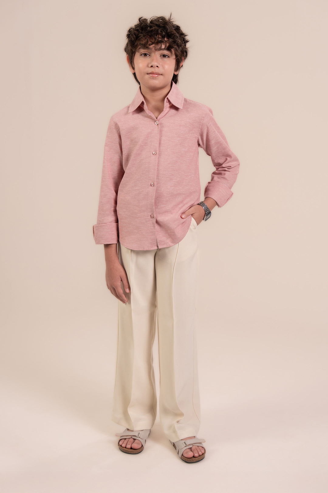 Pink Linen Shirt