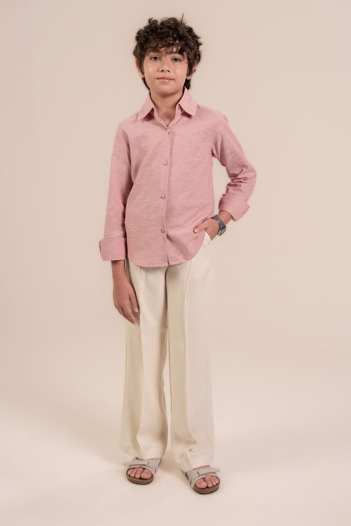 Pink Linen Shirt