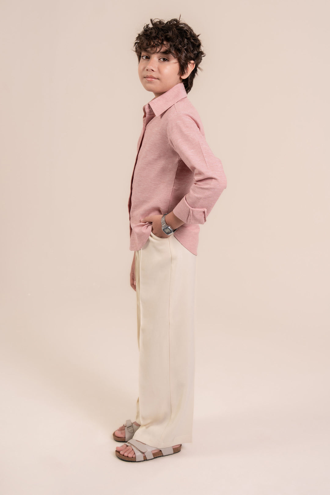 Pink Linen Shirt