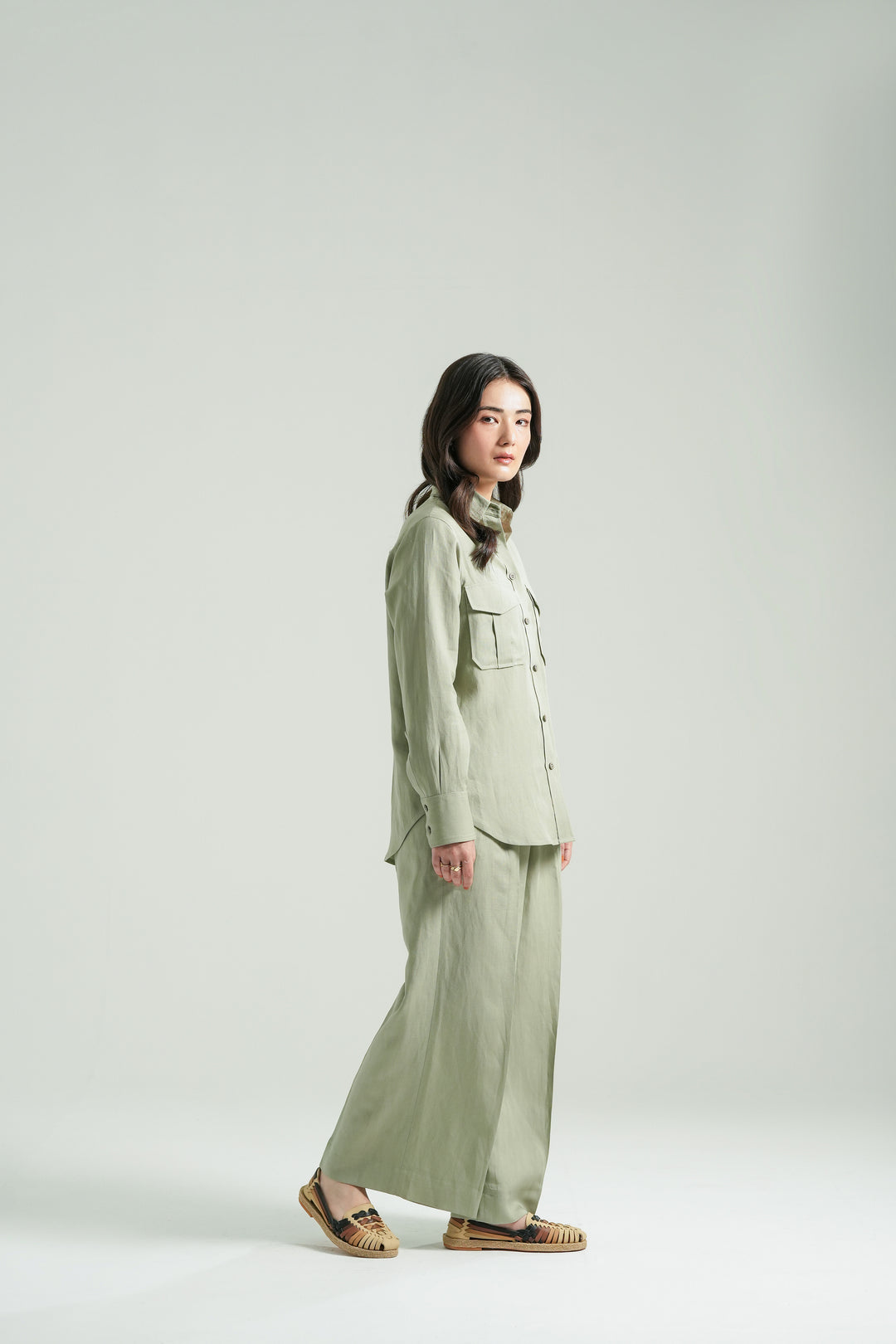 Pistachio Linen Co-Ord Set