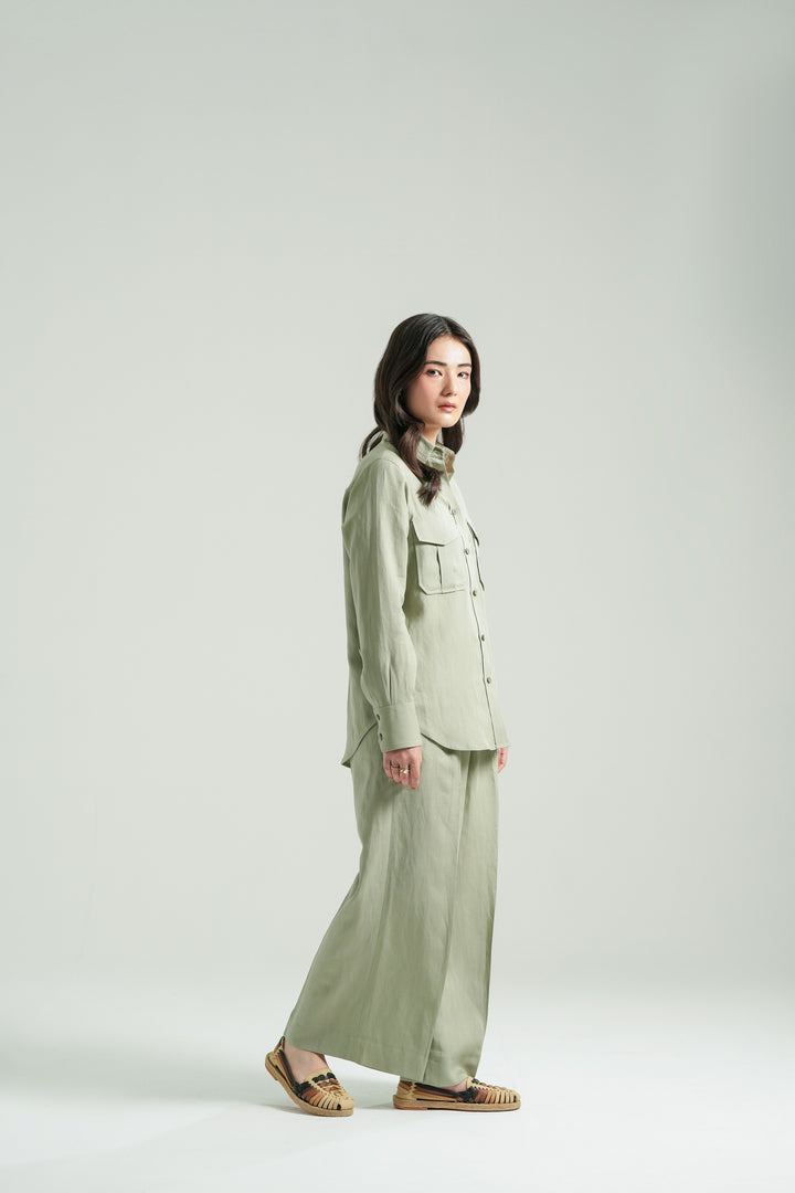 Pistachio Linen Co-Ord Set