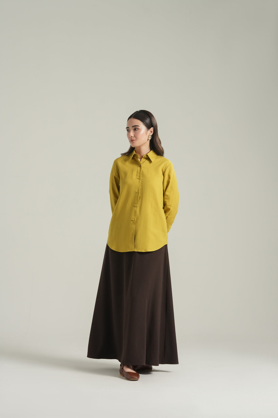 Mustard Linen Shirt