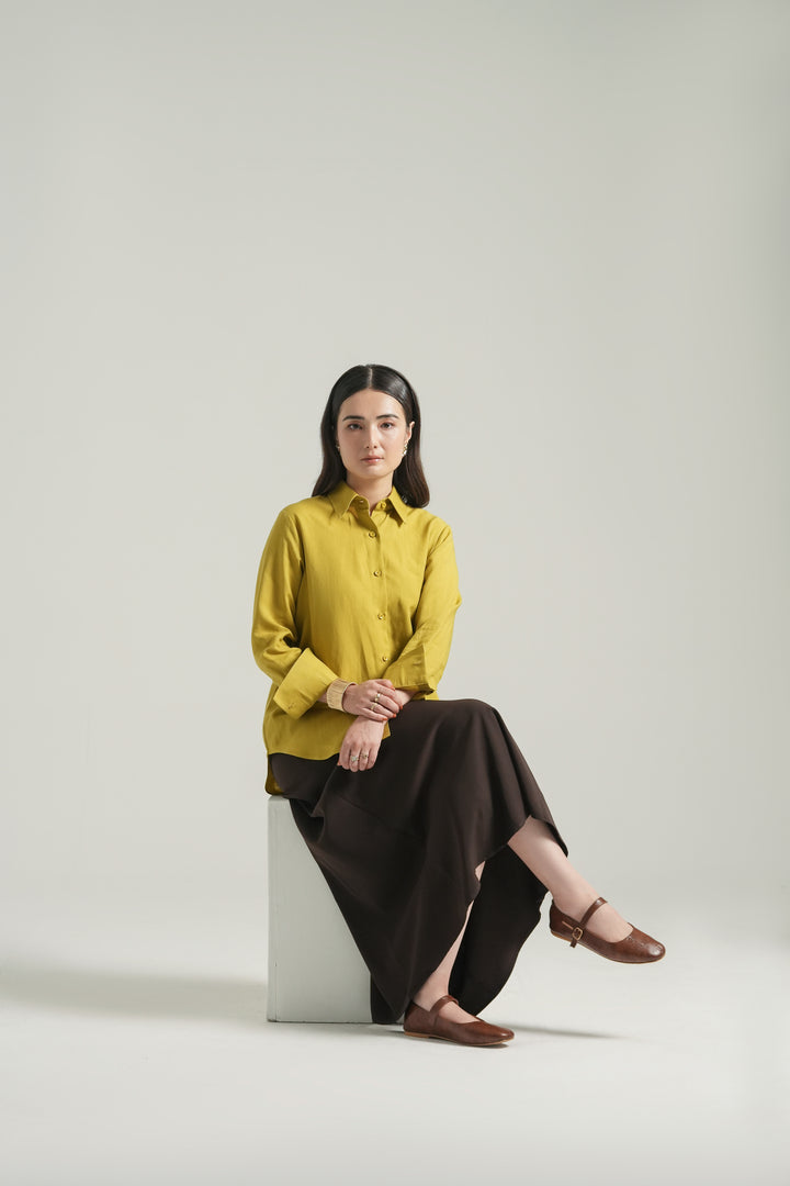 Mustard Linen Shirt