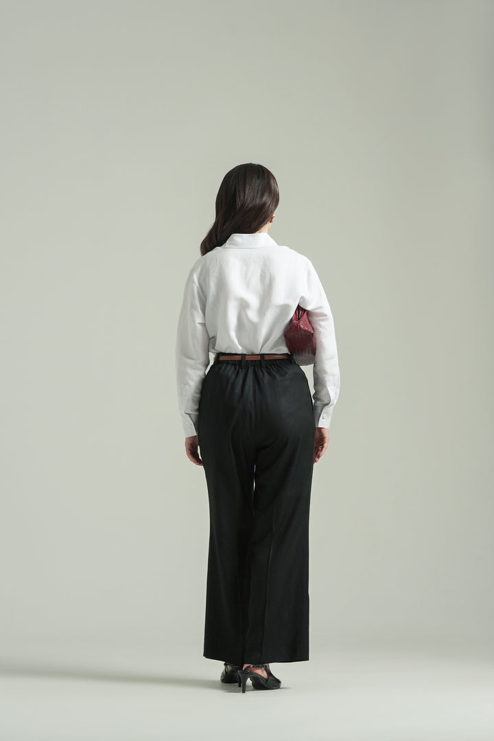 Black Straight Fit Trouser