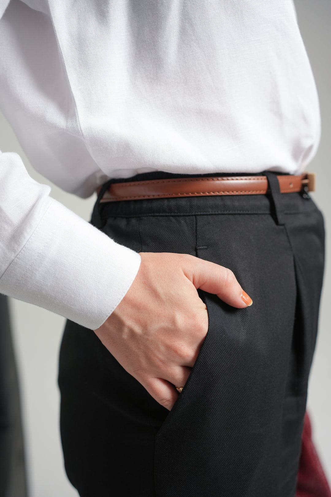 Black Straight Fit Trouser