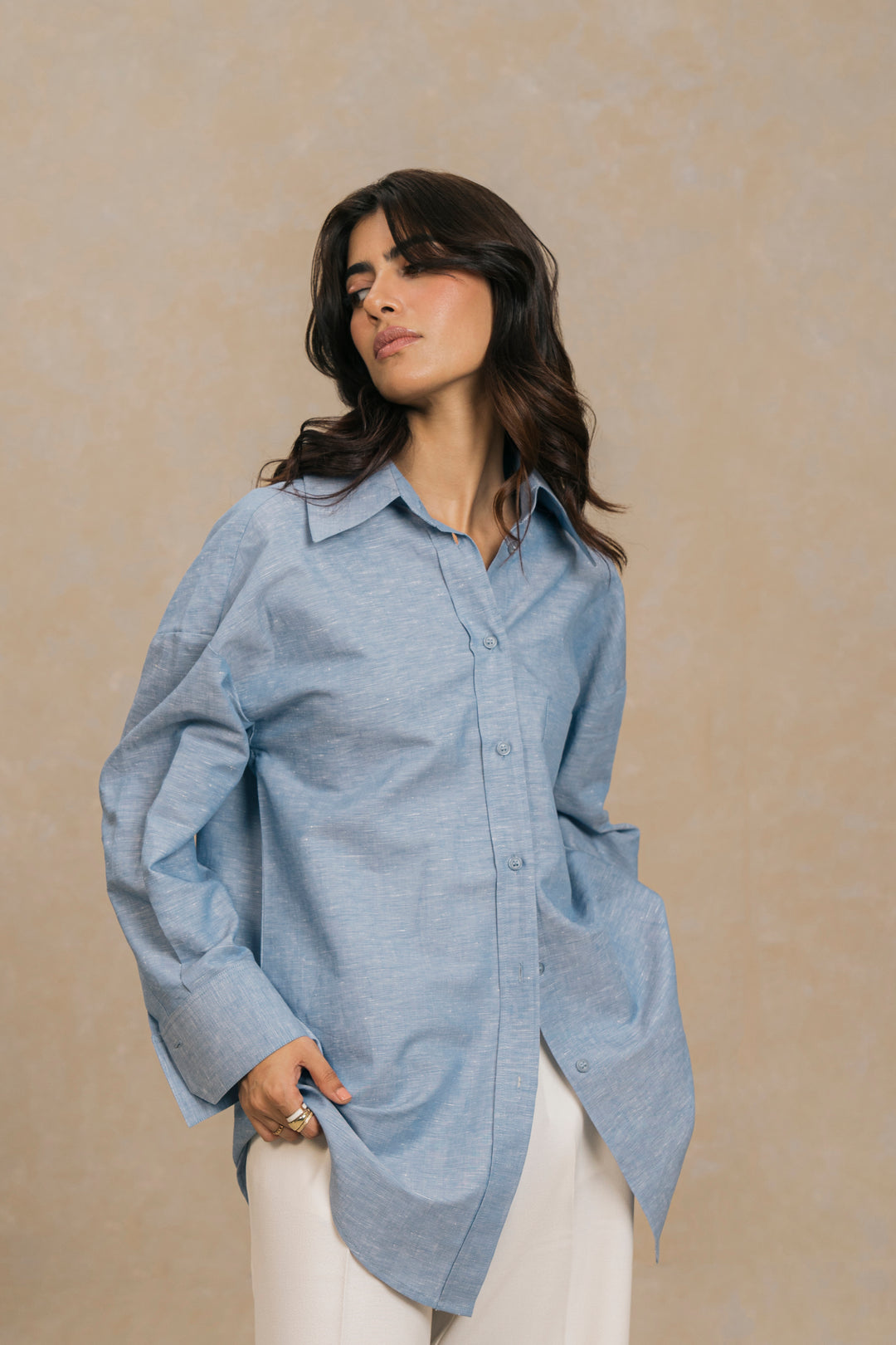 Blue Linen Shirt