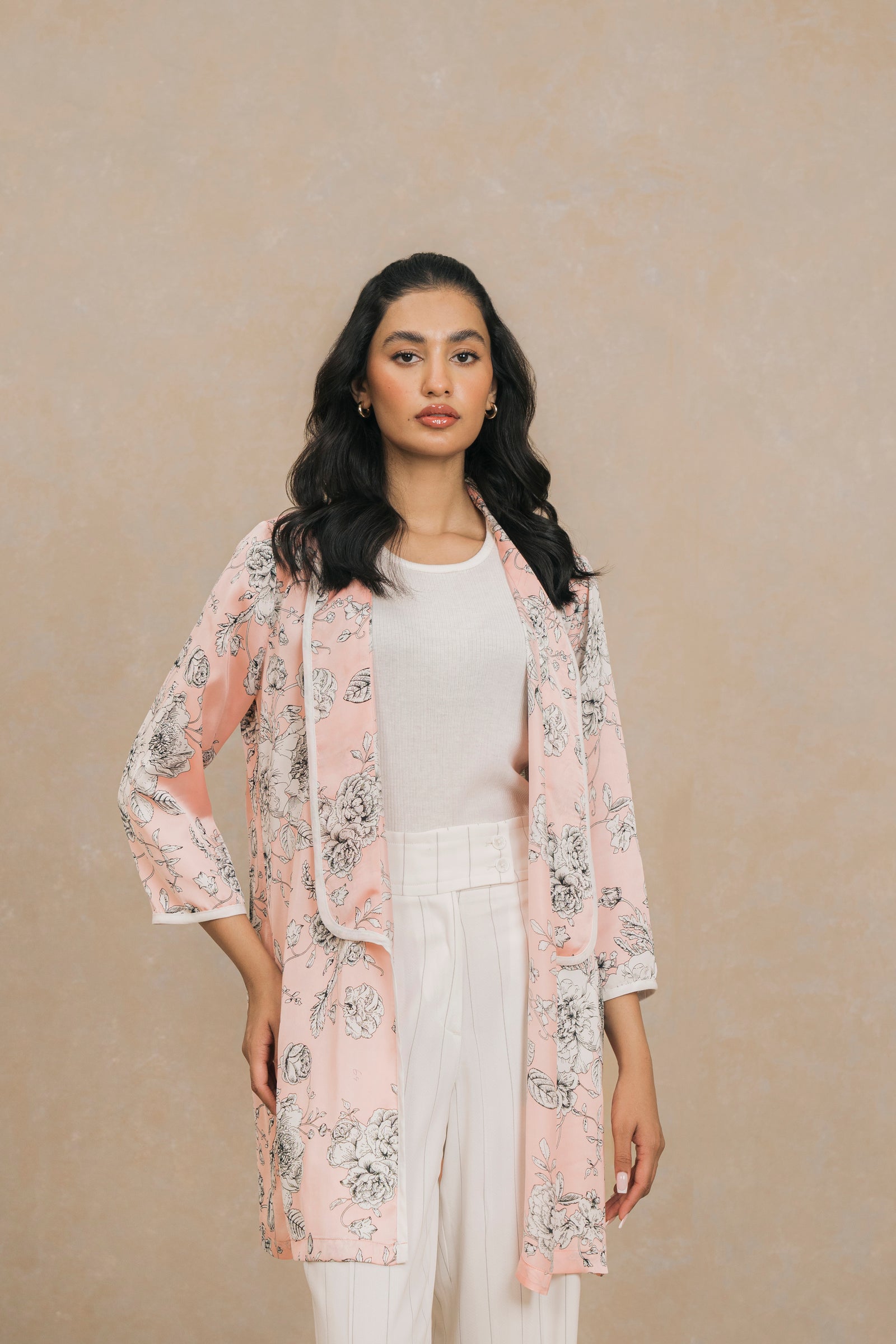 Multi Printed Silk Shrug