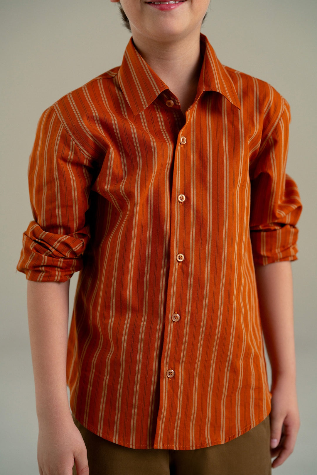Rust Stripped Shirt