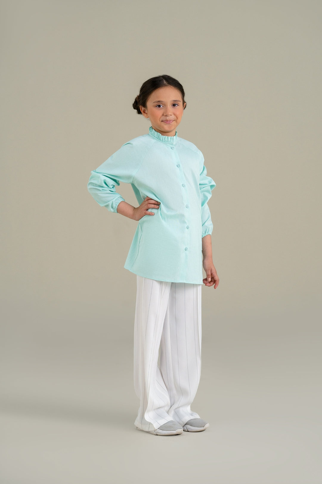 Ice Blue Blouse