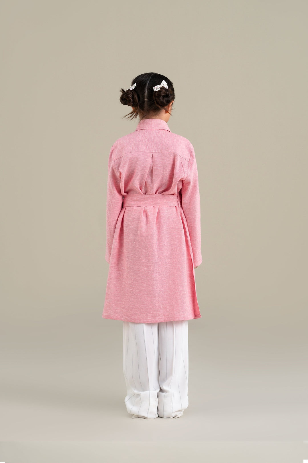 Pink Safari Shirt Dress