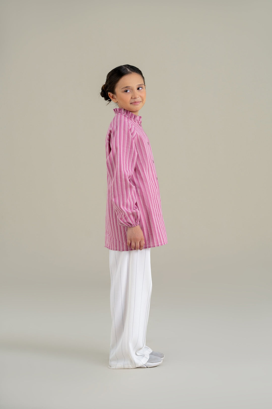 White Stripped Wide Leg trouser