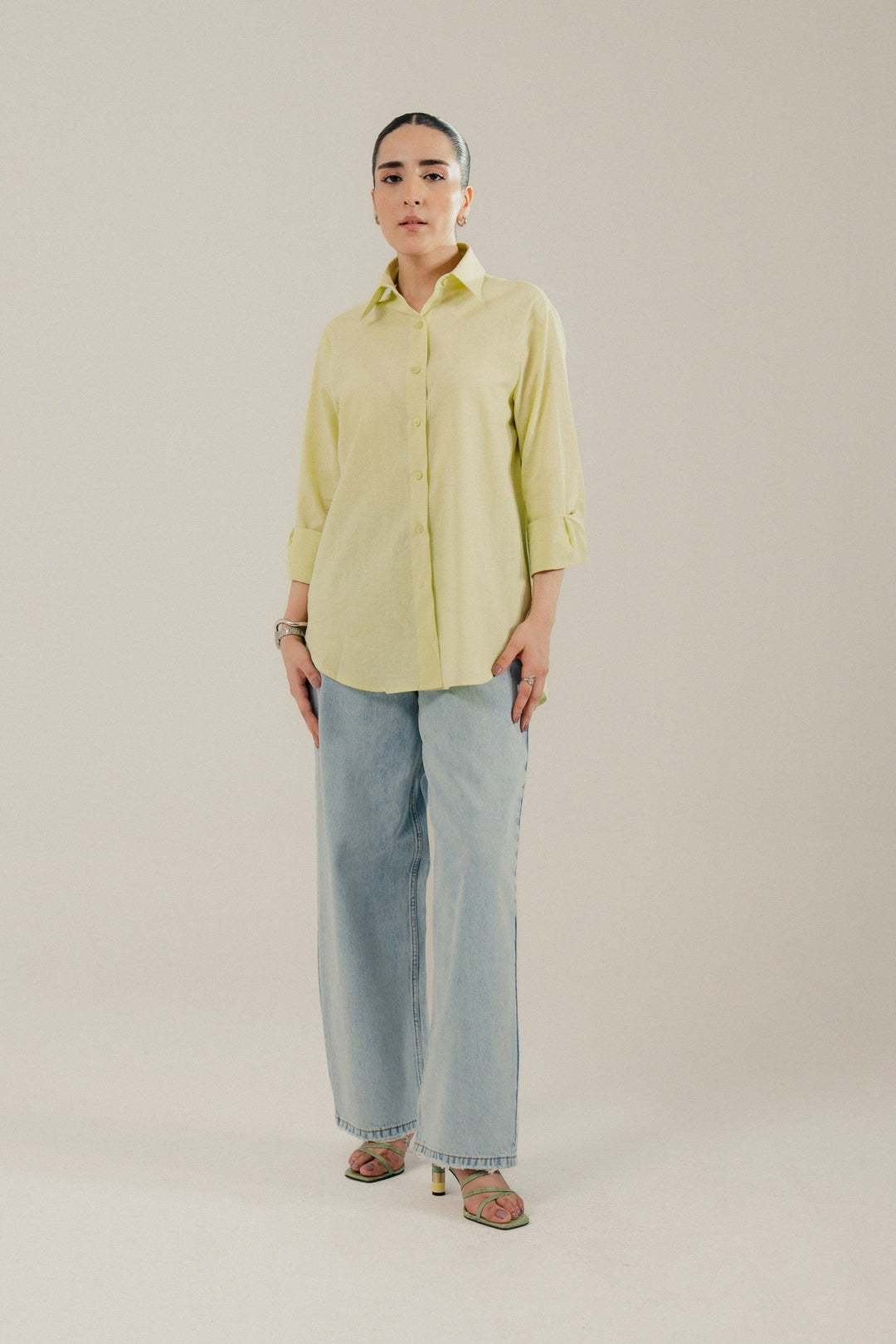 Butter Yellow Linen Shirt