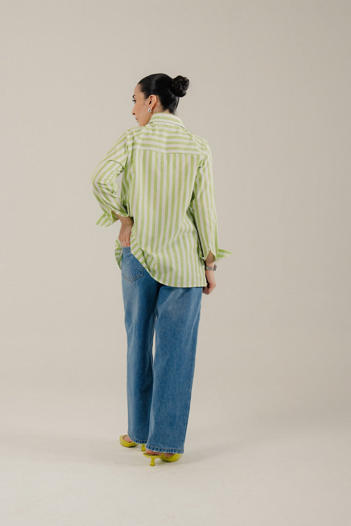 Green Strip Shirt