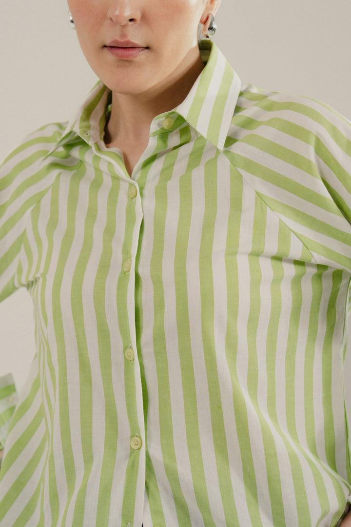 Green Strip Shirt
