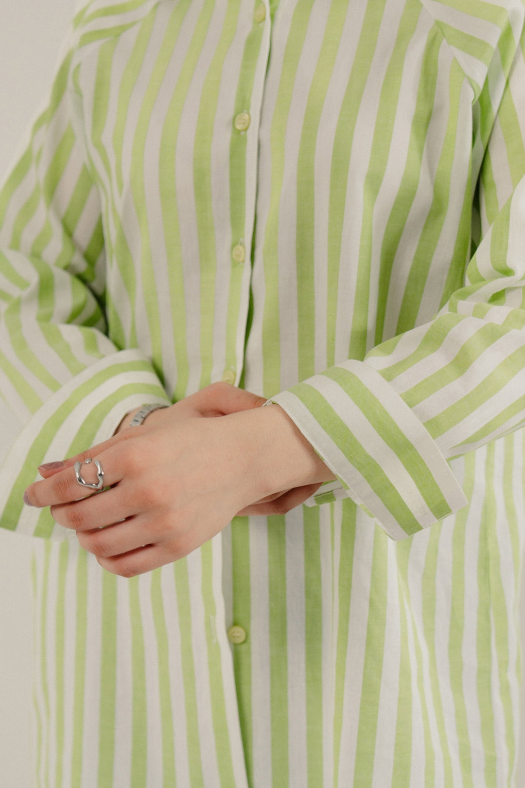 Green Strip Shirt