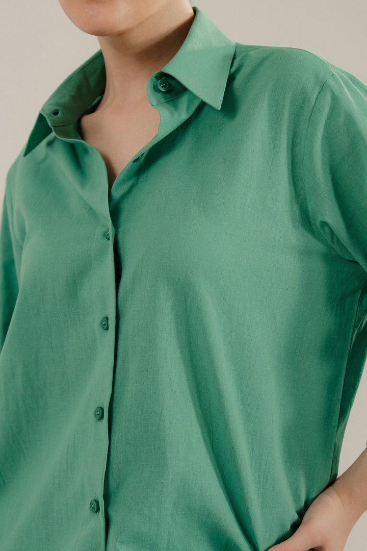 Jade Linen Shirt