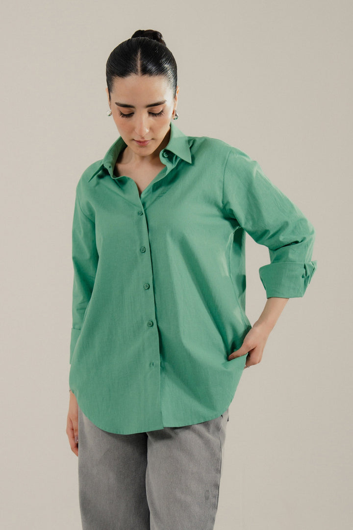 Jade Linen Shirt