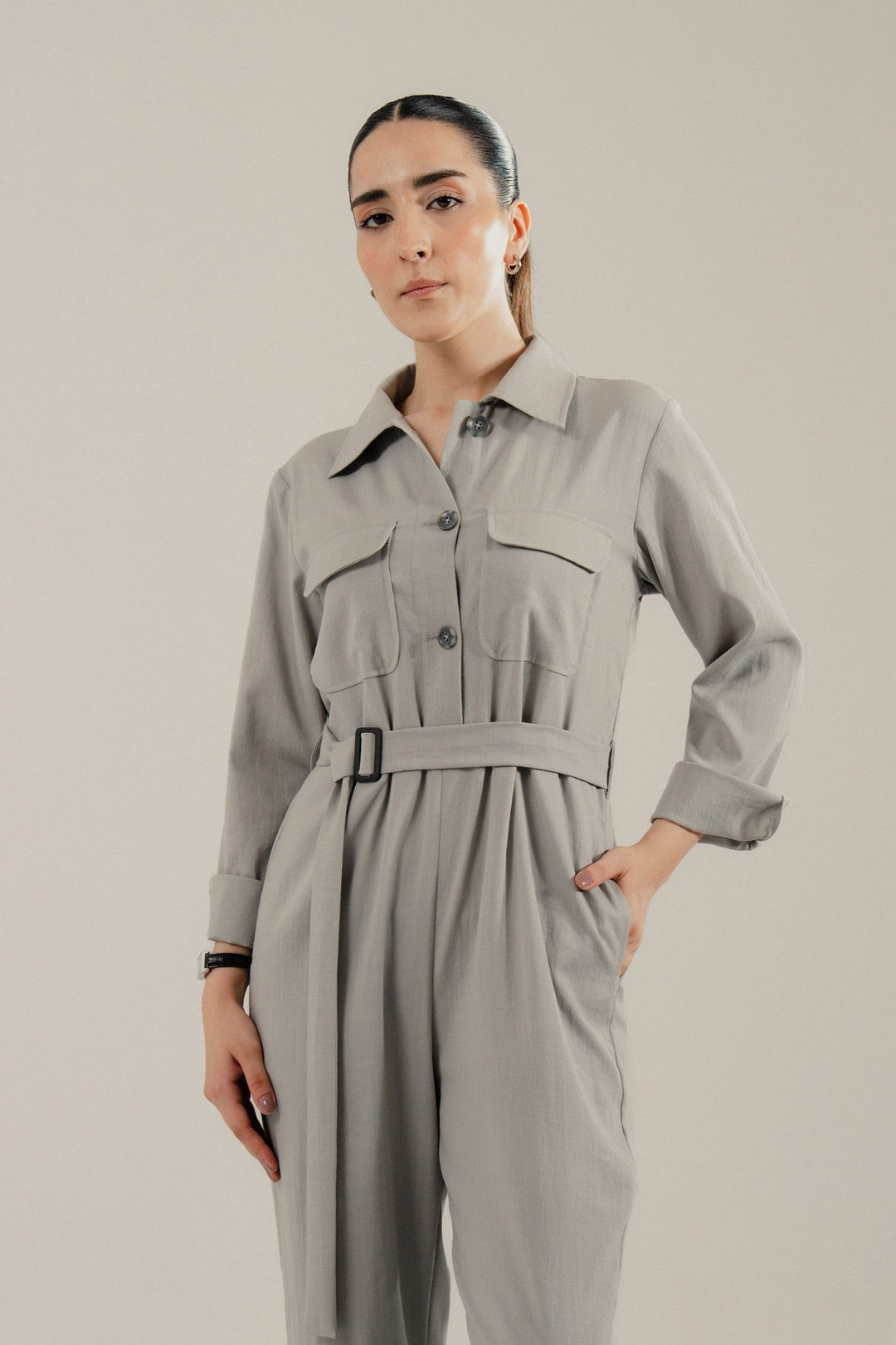 Light Grey Jumpsuit