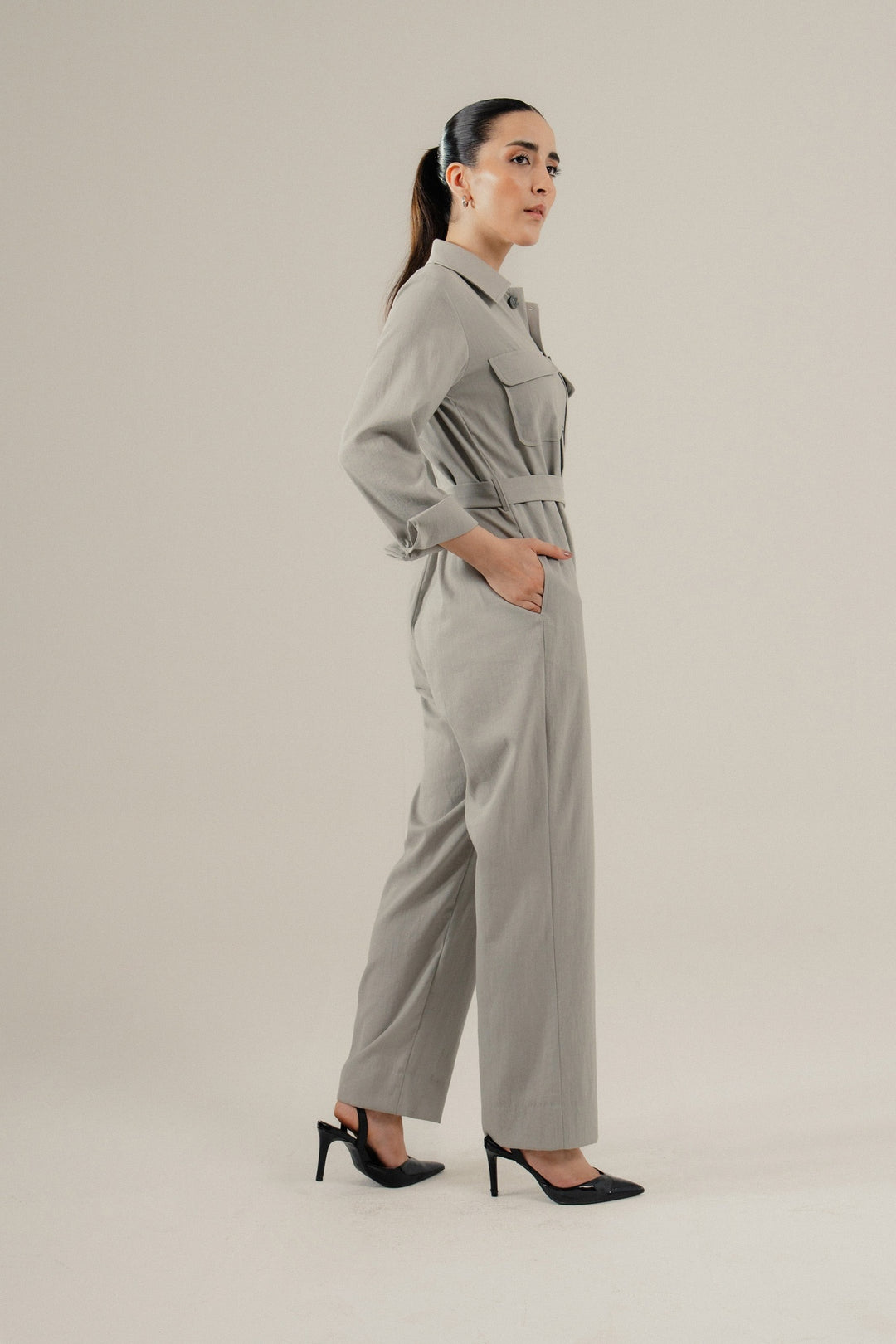 Light Grey Jumpsuit