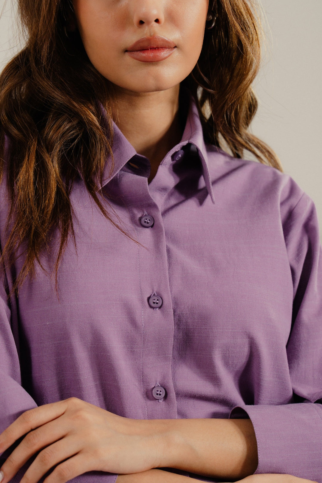 Lilac Linen Shirt