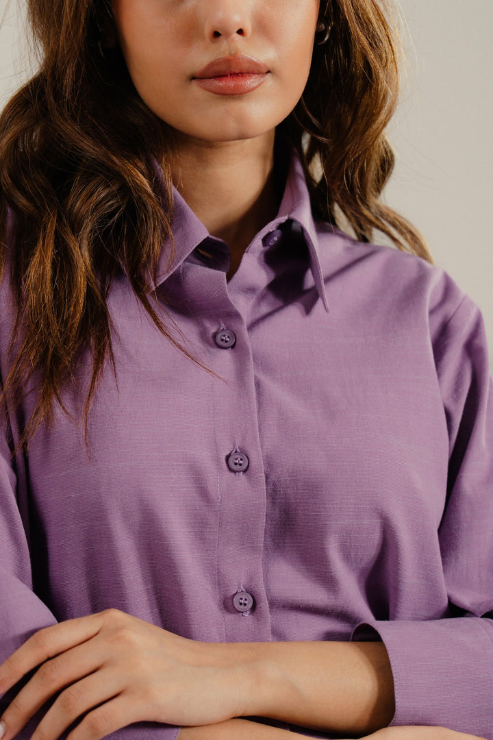 Lilac Linen Shirt