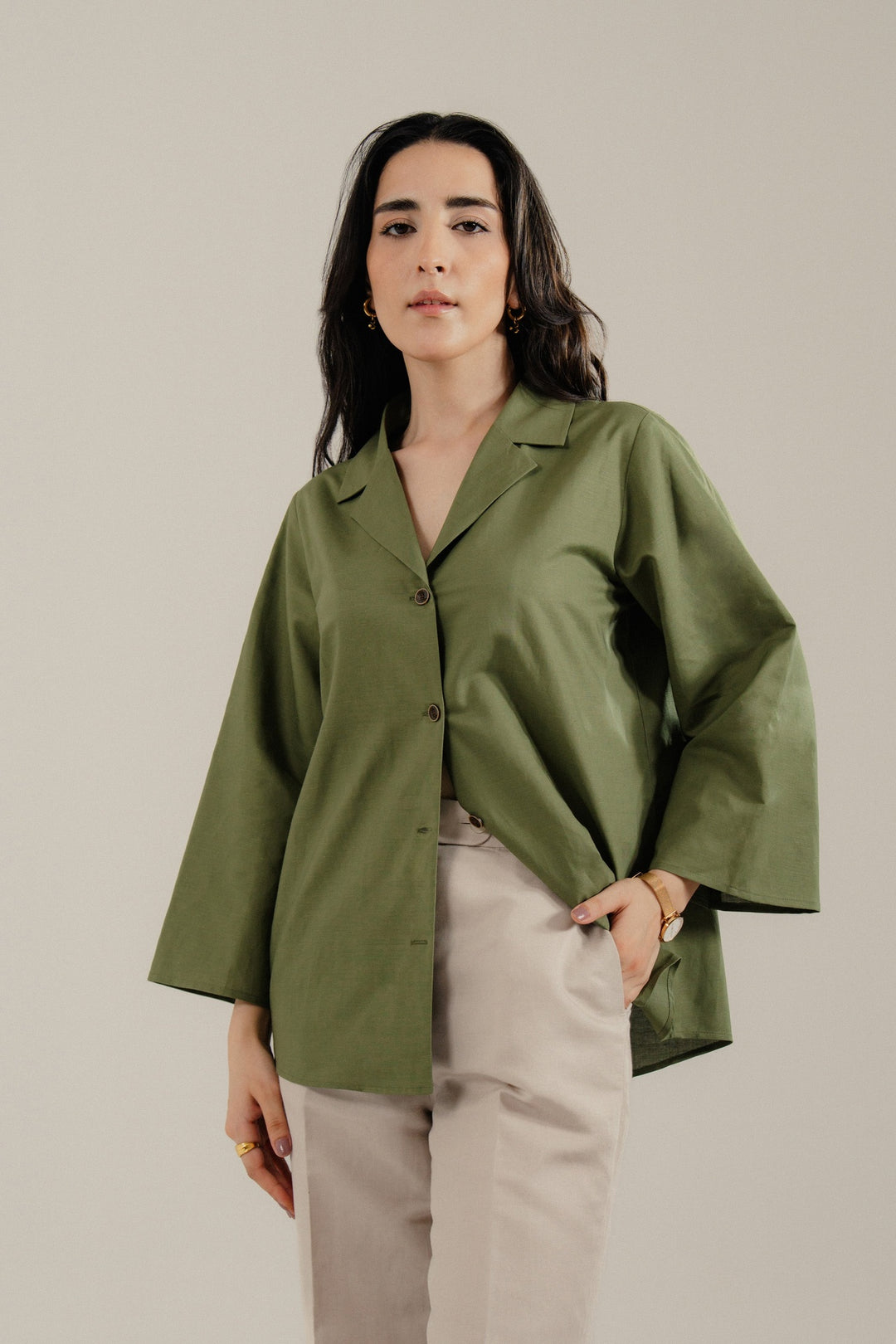 Olive Resort Shirt