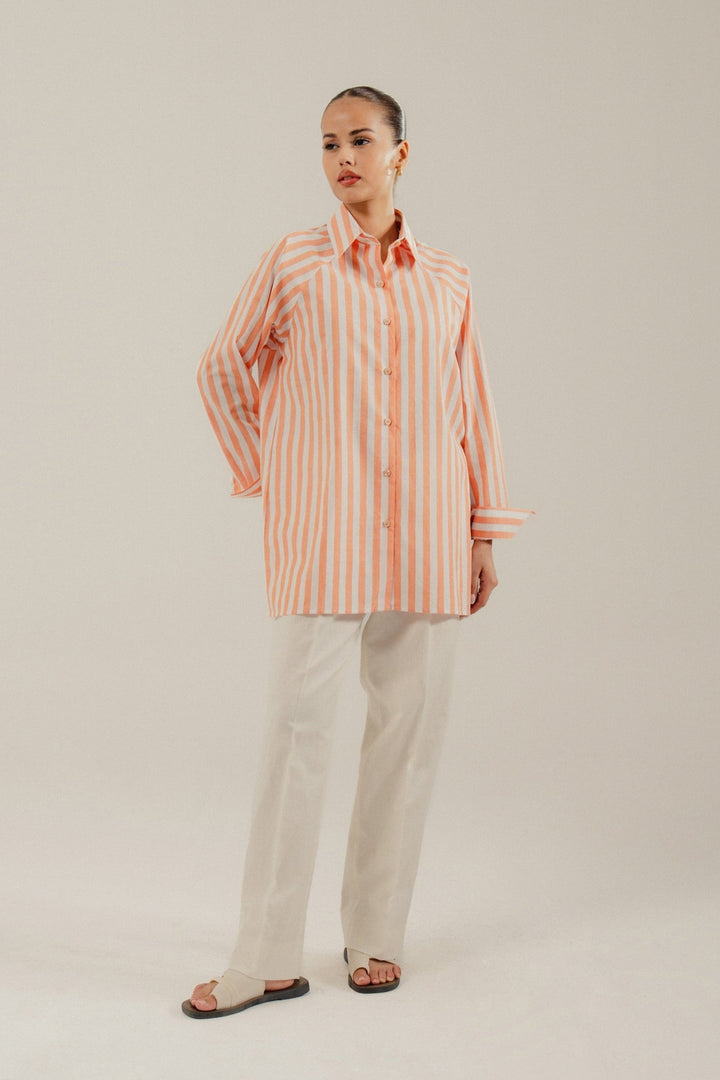 Orange Strip Shirt