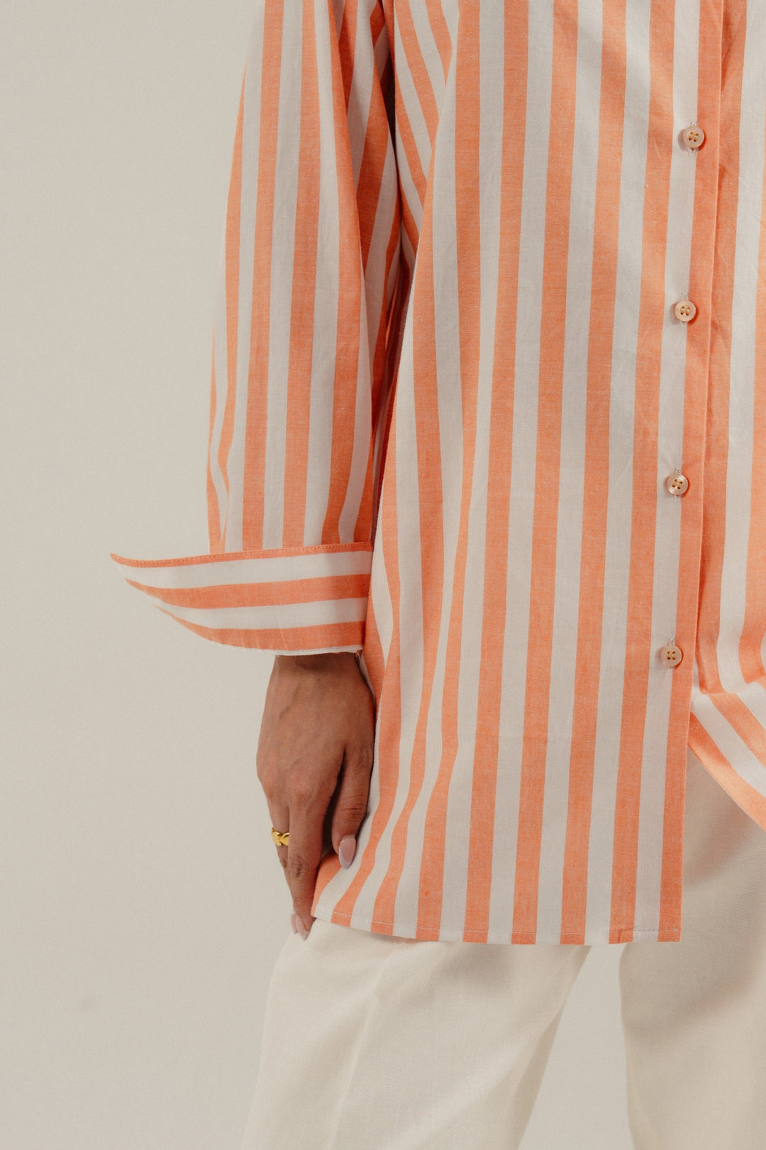 Orange Strip Shirt