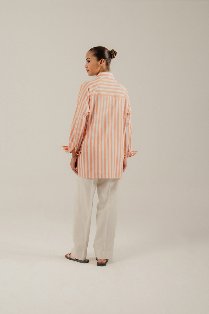 Orange Strip Shirt