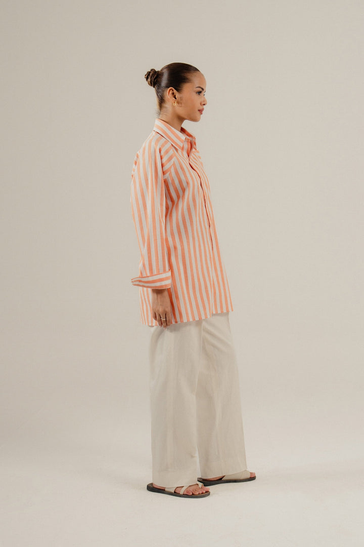 Orange Strip Shirt