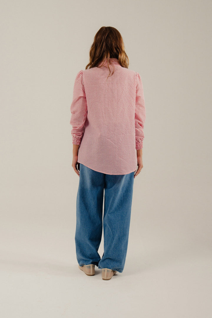 Pink Seersucker Shirt