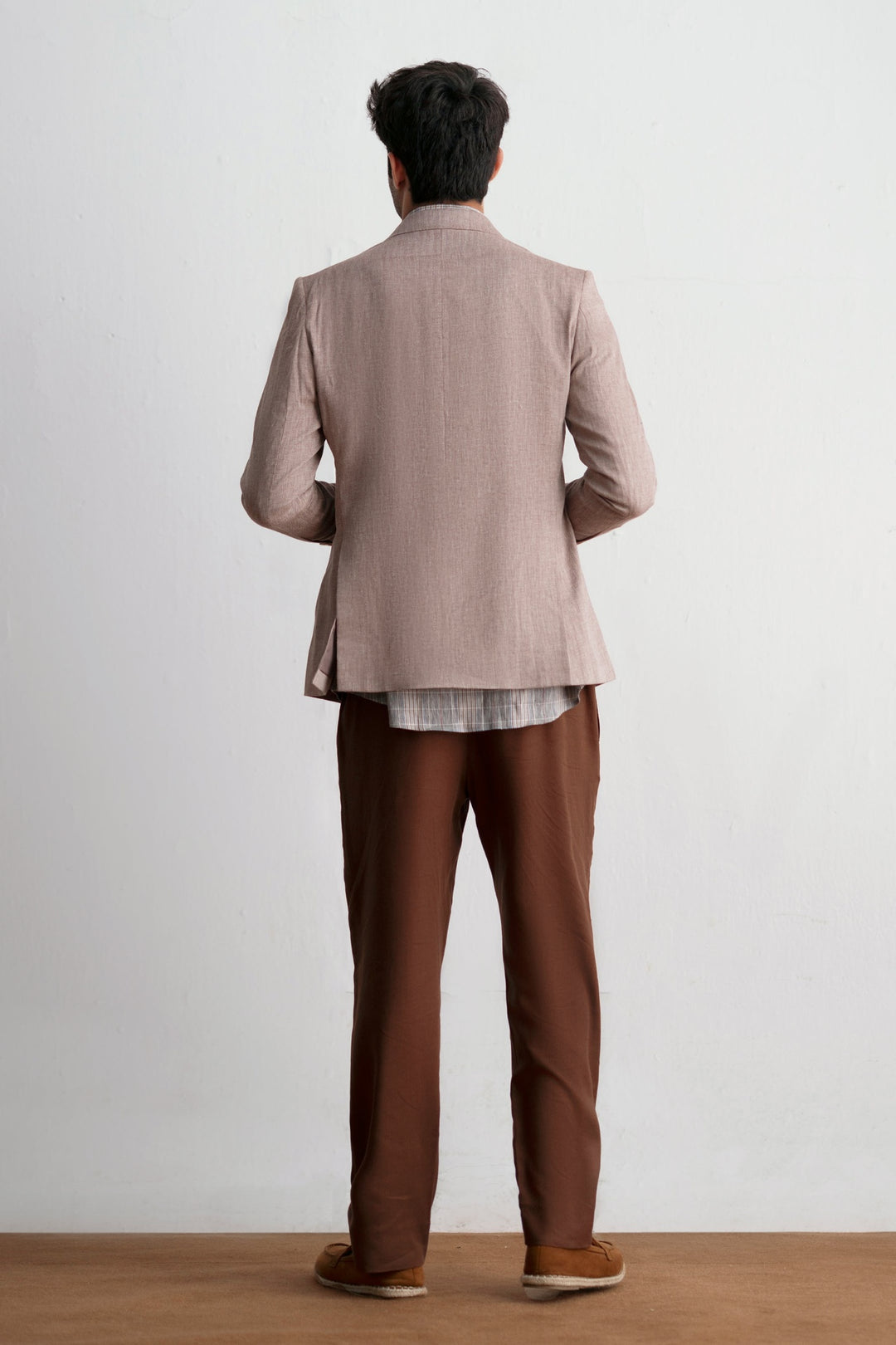 Brown Linen Blazer