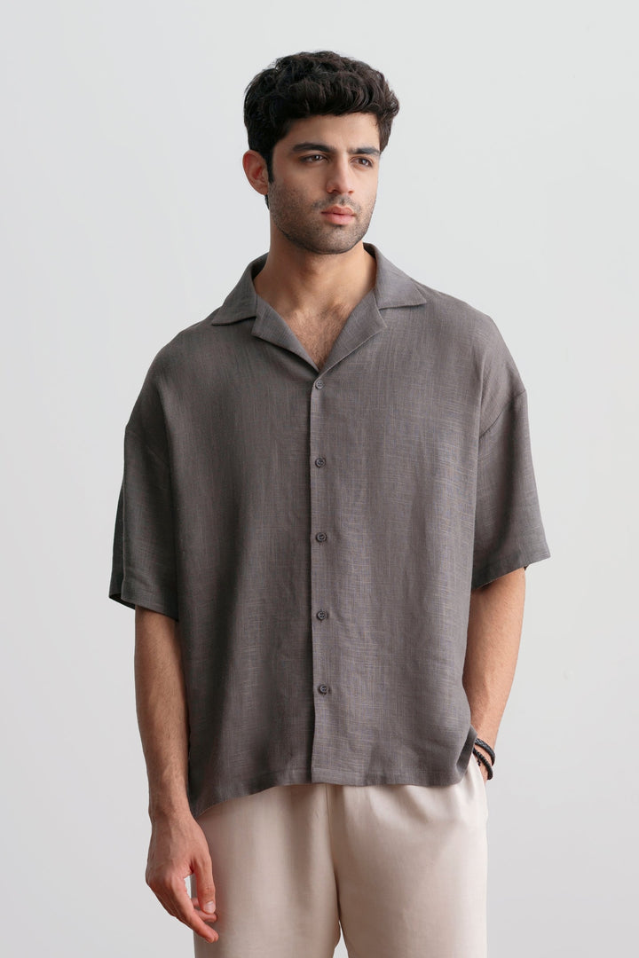 Grey Relaxed Resort Shirt