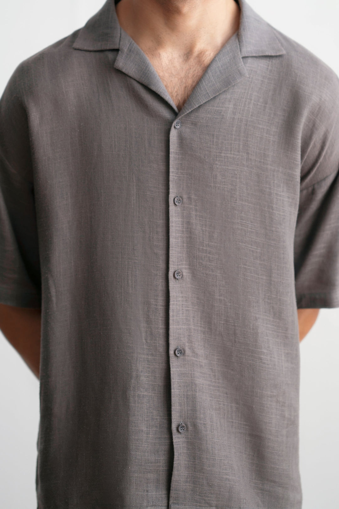 Grey Relaxed Resort Shirt