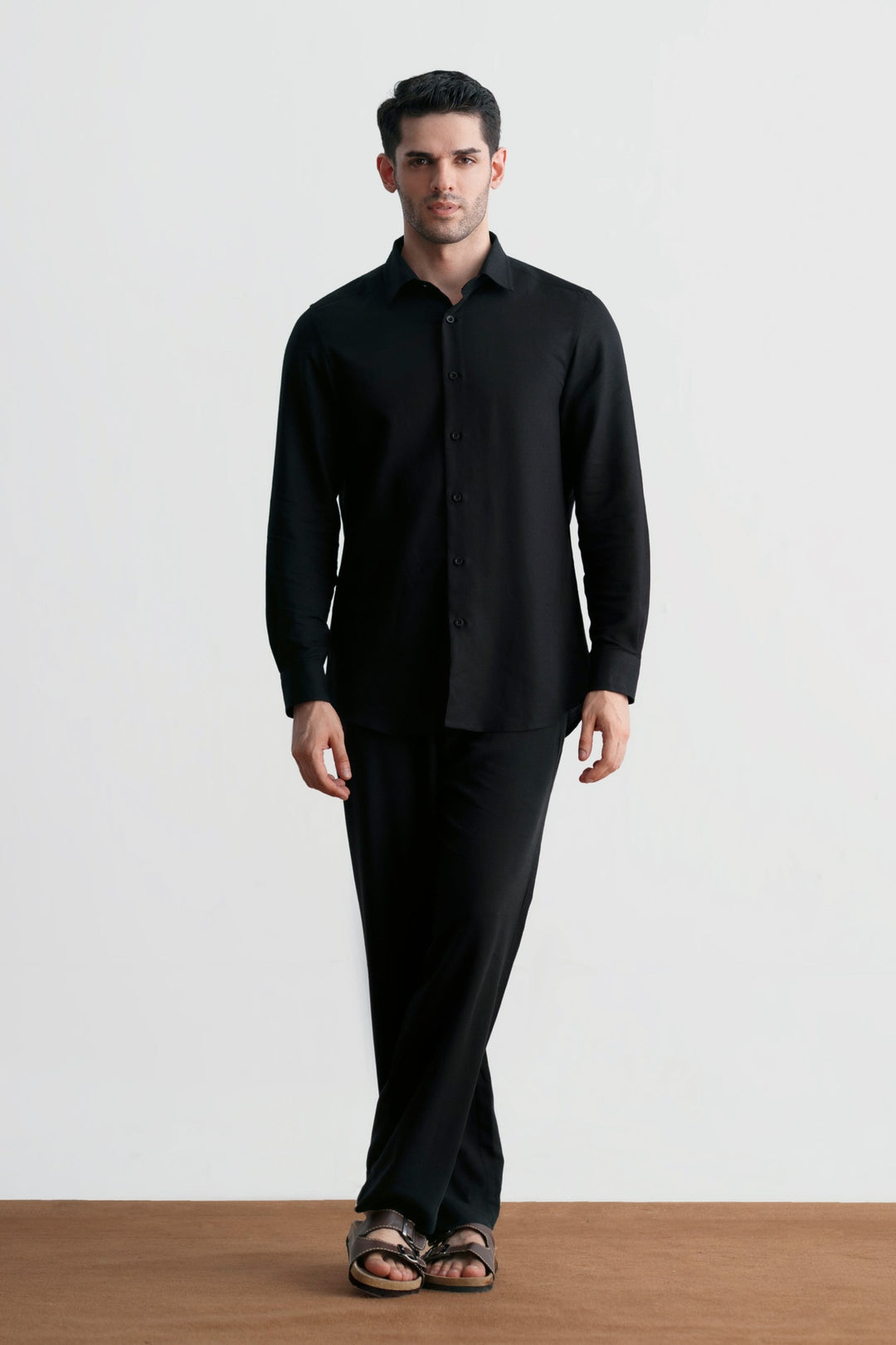 Black Linen Shirt