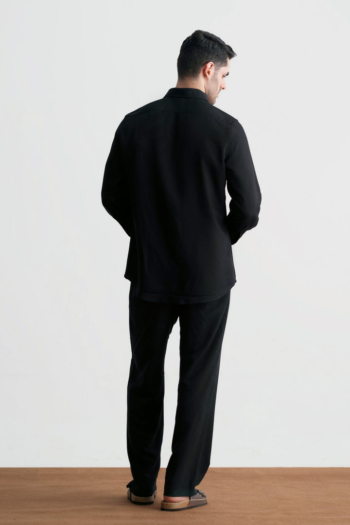 Black Linen Shirt