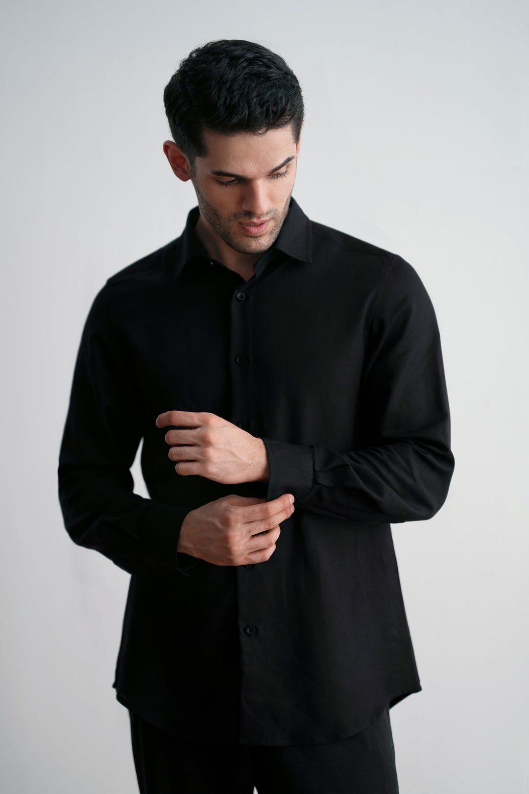 Black Linen Shirt