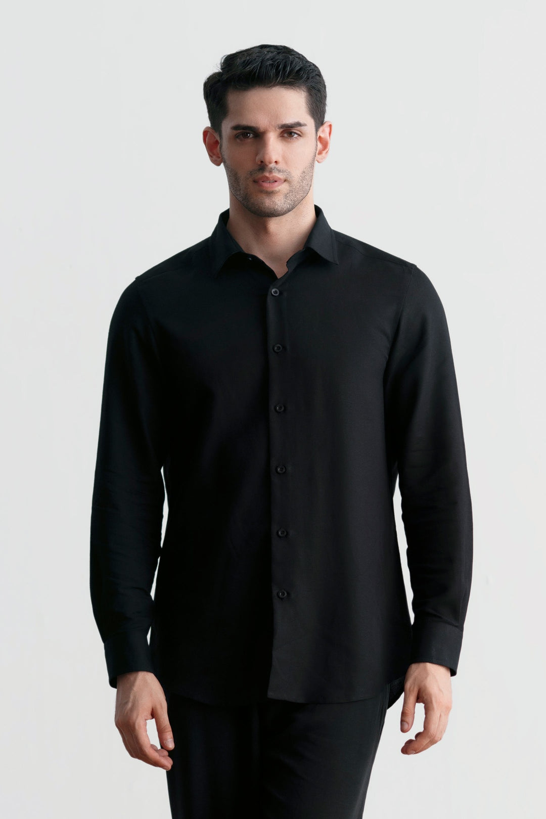Black Linen Shirt