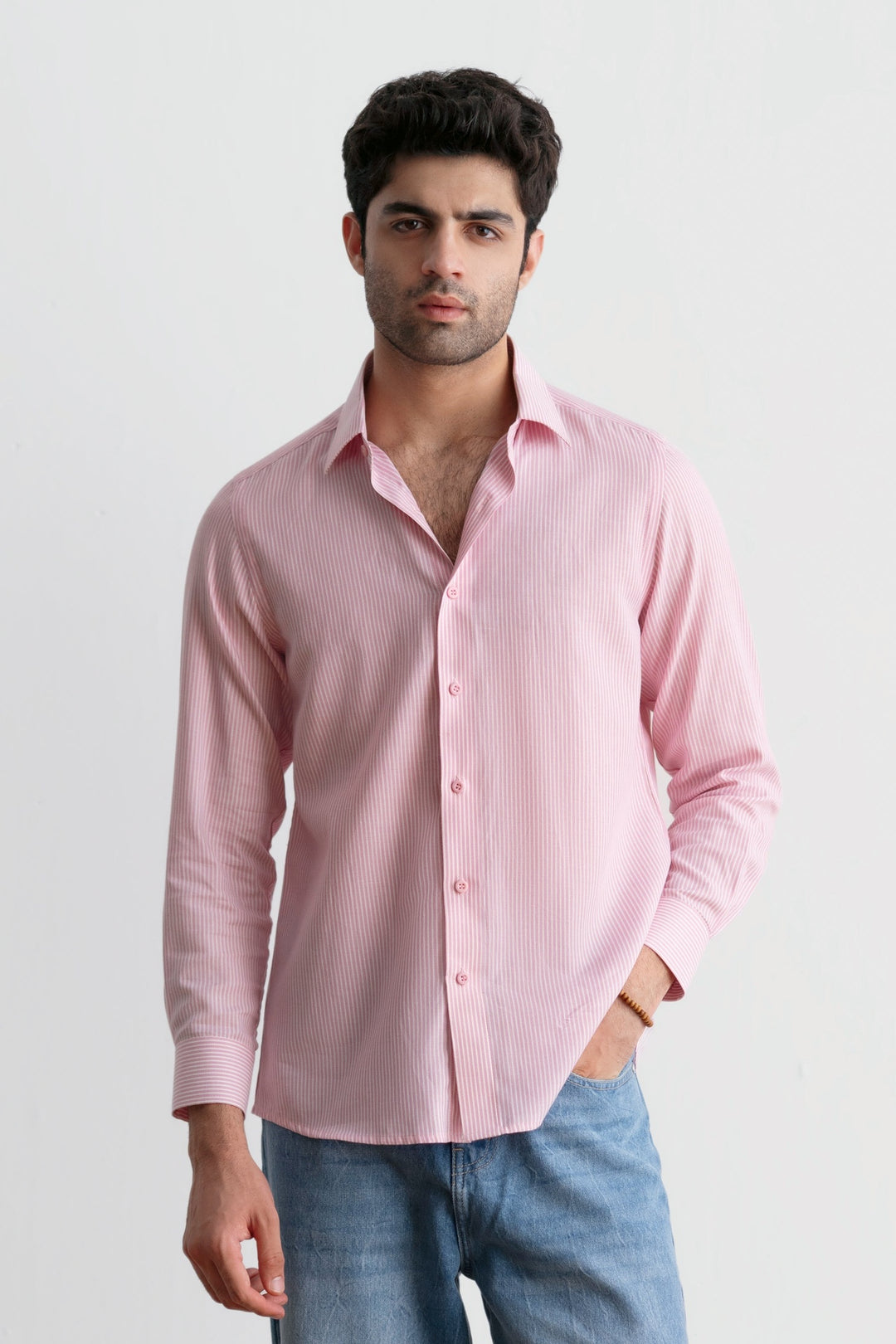 Pink Striped Shirt