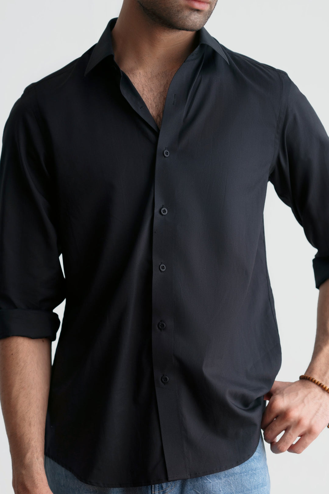Black Cotton Shirt