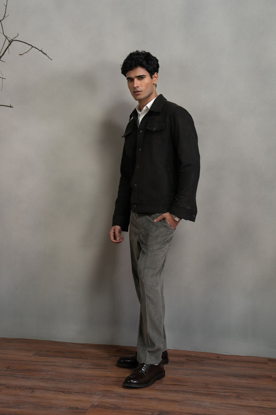 Brown Suede Trucket Jacket