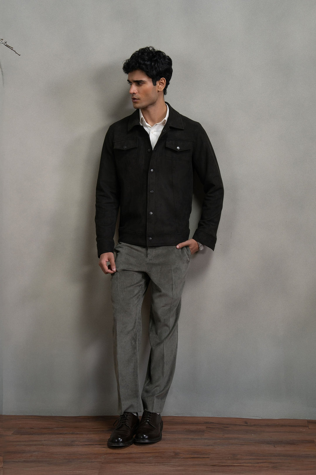 Brown Suede Trucket Jacket