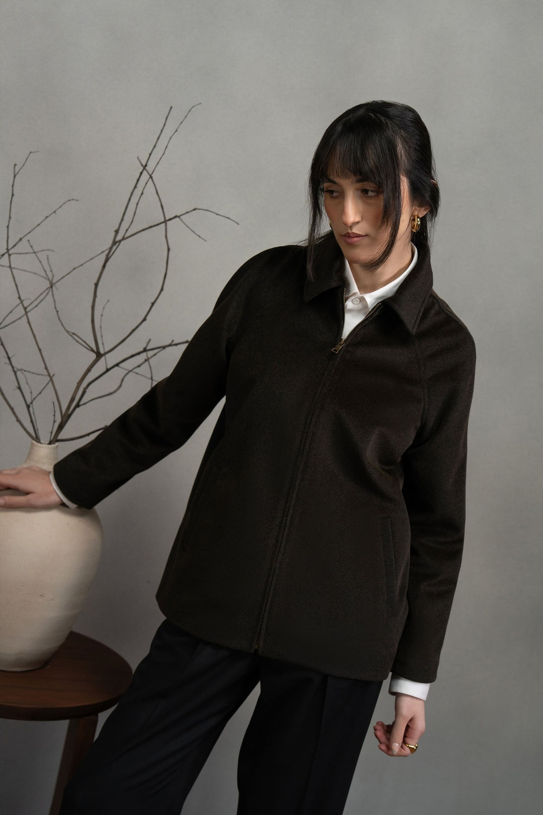 Dark Brown Wool Jacket