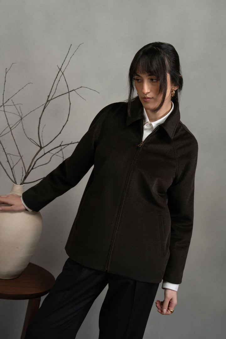 Dark Brown Wool Jacket